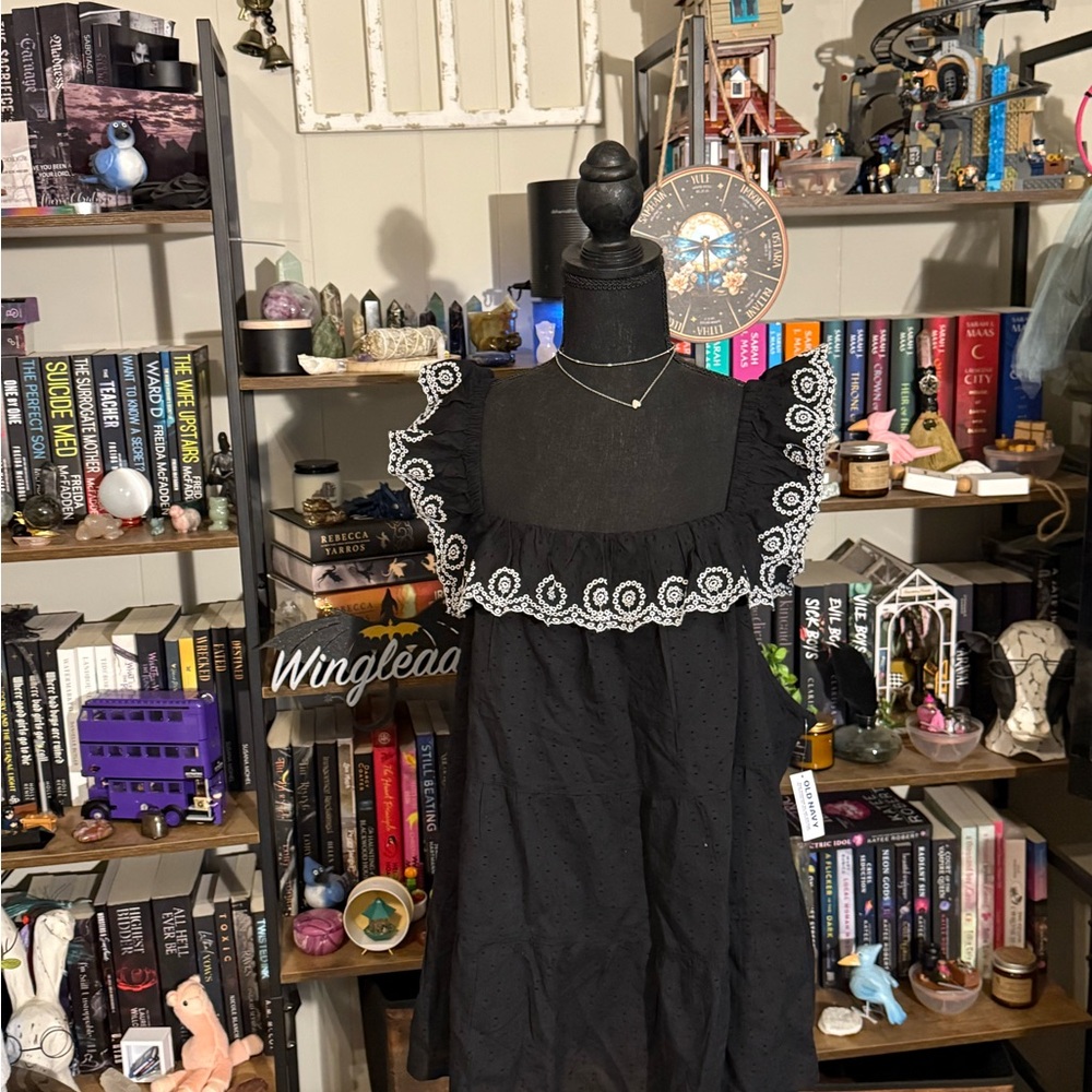 Elegant Black Ruffle Top